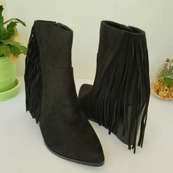 CARLOS by CARLOS SANTANA Mika Western Boos in Black Size 9 New NWT - Picture 3 of 6